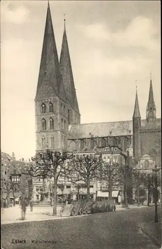 Ak Hansestadt Lübeck, Marienkirche