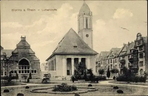 Ak Worms in Rheinland Pfalz, Lutherkirche