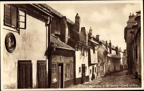 Ak Praha Prag, Zlata ulicka, U Daliborky, Die goldene Gasse