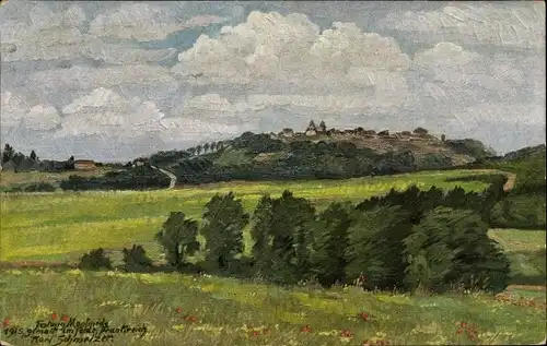 Künstler Ak  Schmelzer, Ron, Festung Montmédy Meuse Frankreich, 1915
