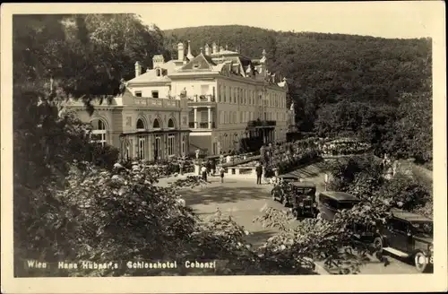 Ak Wien 19 Döbling Reisenberg, Am Cobenzl, Hans Hübner's Schlosshotel