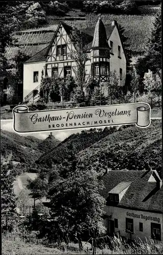 Ak Brodenbach an der Terrassenmosel, Gasthaus Pension Vogelsang