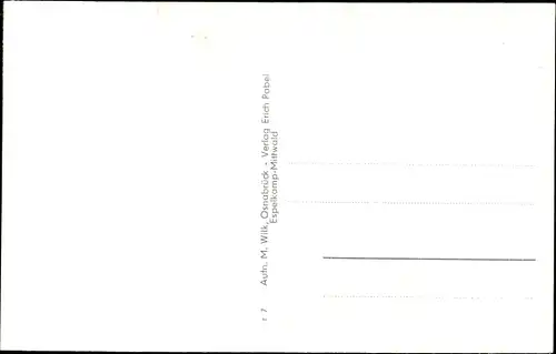 Ak Mittwald Espelkamp in Ostwestfalen Lippe, Südtor, Internat, Badeteich