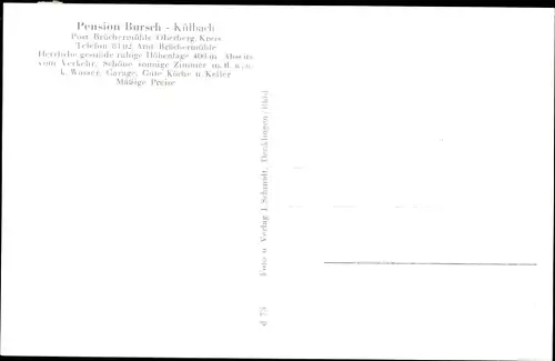 Ak Kühlbach Reichshof in Nordrhein Westfalen, Haus Bursch, Innen und Außen