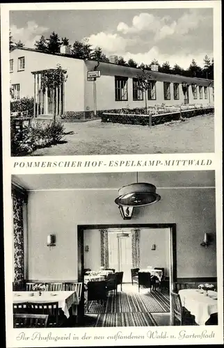 Ak Mittwald Espelkamp in Ostwestfalen Lippe, Pommerscher Hof, Silberne Maräne