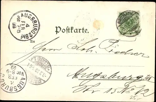 Litho Brumath Elsass Bas Rhin, Hauptstr., Kath. Kirche, Rathaus, Ev. Kirche, Kaiserin Auguste Spital