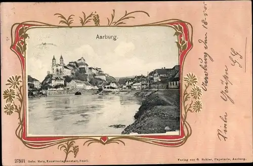 Passepartout Ak Aarburg Kanton Aargau, Stadtpanorama