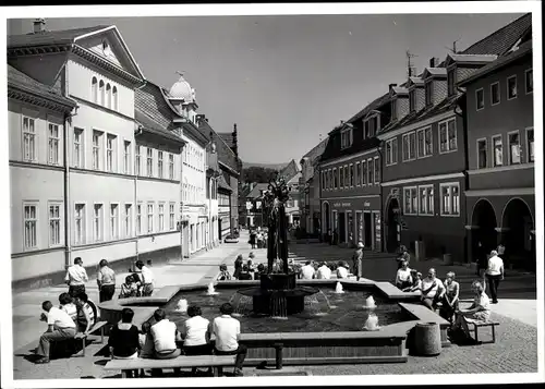Foto Suhl in Thüringen, Springbrunnen am Steinweg