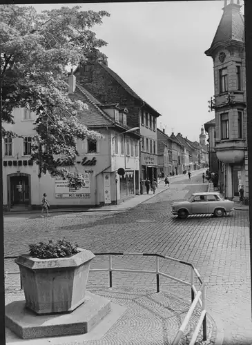 Foto Eisenberg in Thüringen, Blick von der Fabrikstraße zum Steinweg