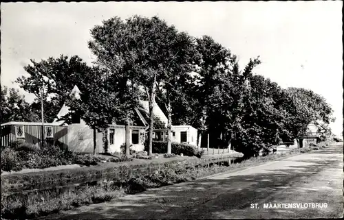 Ak Sint Maartensvlotbrug Nordholland, Ortspartie