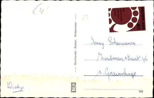 Ak Middenmeer Nordholland, Brugstraat