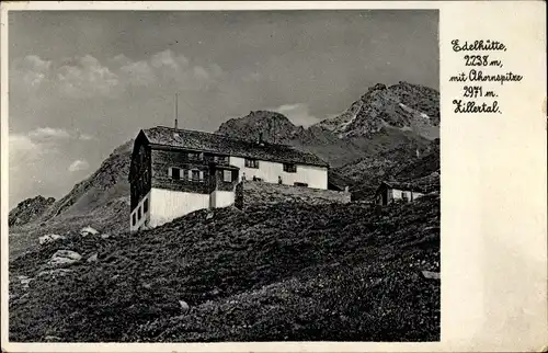 Ak Tirol, Edelhütte mit Ahornspitze, Zillertal