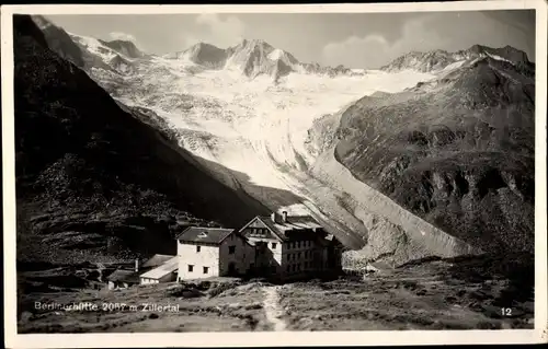 Ak Tirol, Berliner Hütte mit Zillertal