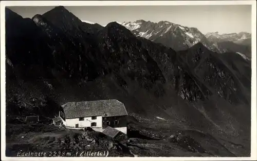 Foto Ak Tirol, Edelhütte, Zillertal