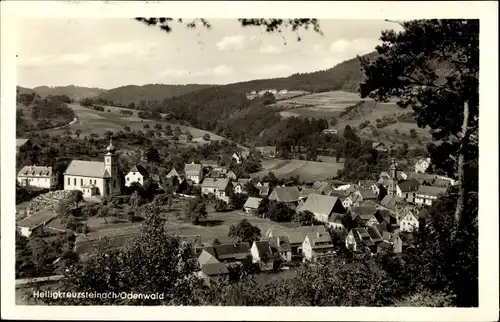 Ak Heiligenkreuzsteinach im Odenwald, Blick auf Ortschaft