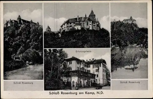 Ak Rosenburg Mold in Niederösterreich, Schloss Rosenburg am Kamp, Erholungsheim