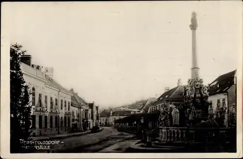 Ak Perchtoldsdorf in Niederösterreich, Mariensäule