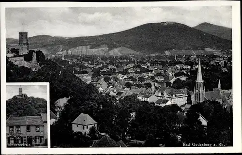 Ak Bad Godesberg Bonn am Rhein, Panorama, Lindenwirtin