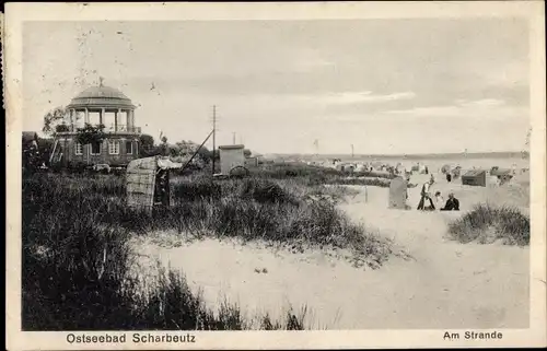 Ak Scharbeutz in Ostholstein, Strandpartie