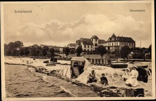 Ak Scharbeutz in Ostholstein, Strandpartie