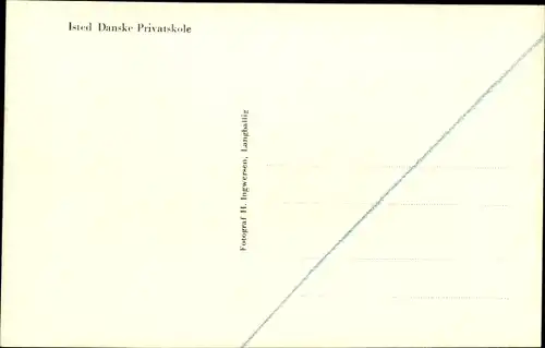 Ak Isted Idstedt in Schleswig Holstein, Danske Privatskole