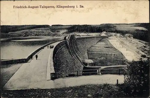 Ak Klingenberg in Sachsen. Friedrich August Talsperre