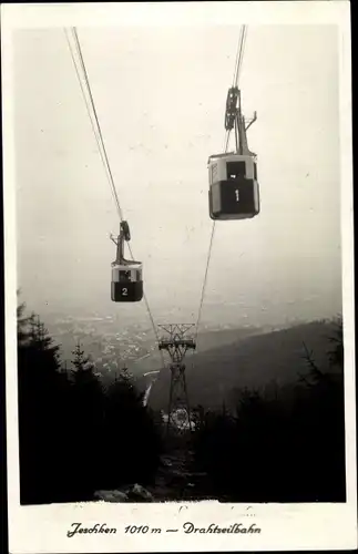 Ak Ještěd Jeschken Region Reichenberg, Drahtseilbahn