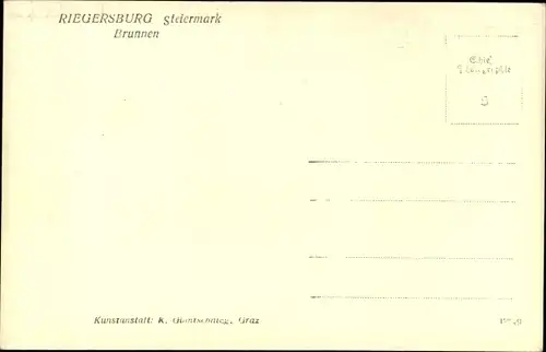 Ak Riegersburg Steiermark, Brunnen