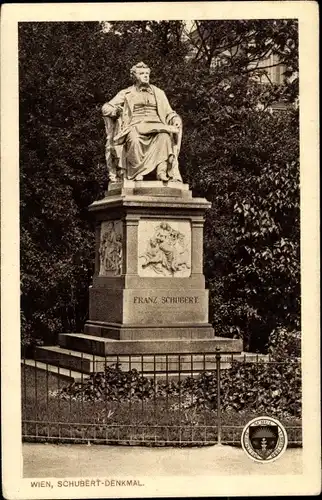 Ak Wien I., Schubert-Denkmal