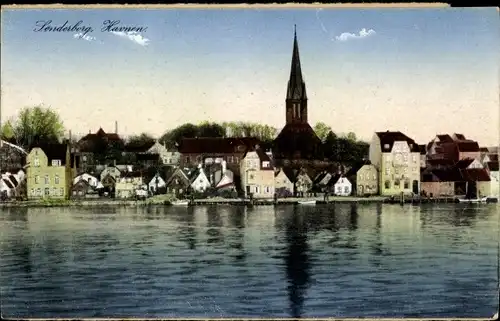 Ak Sønderborg Sonderburg Dänemark, Havnen