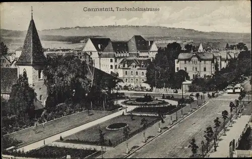 Ak Cannstatt Stuttgart Neckar, Taubenheimstraße