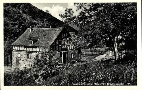 Ak Brodenbach an der Mosel, Gasthaus Grüne Mühle