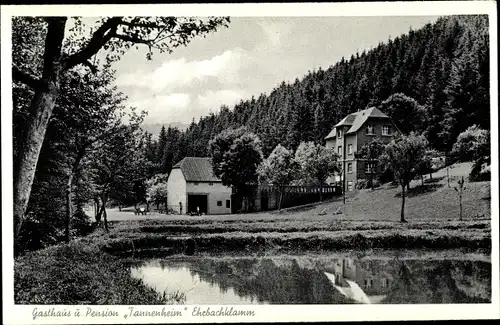 Ak Mermuth im Hunsrück, Ehrbachklamm, Gasthaus Tannenheim