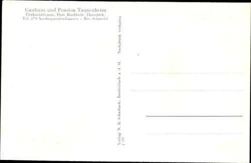 Ak Mermuth im Hunsrück, Ehrbachklamm, Gasthaus Tannenheim