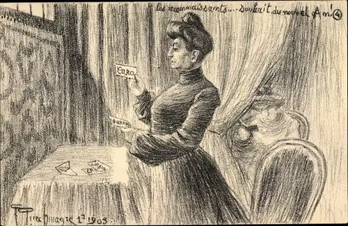 Künstler Ak Puechmagre, Affaire Humbert Crawford, Betrügerin Therese Humbert