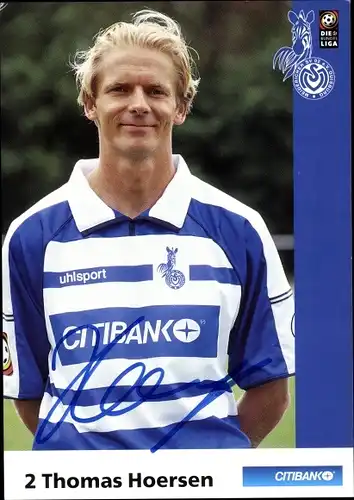 Autogrammkarte Fußballer Thomas Hoersen, MSV Duisburg