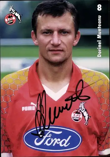 Autogrammkarte Fußballer Dorinel Munteanu, 1. FC Köln