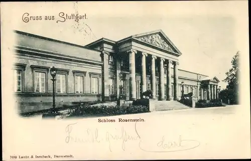 Ak Stuttgart am Neckar, Schloss Rosenstein