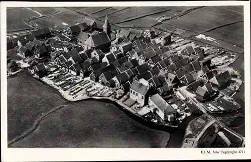 Ak Marken Nordholland Niederlande, Flugbild