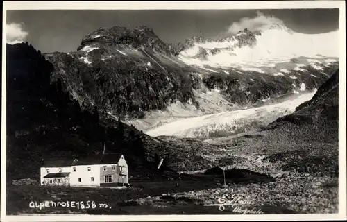 Ak Tirol Zillertal, Alpenrose Hütte im oberen Zemmgrund