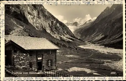 Ak Zillertal Tirol, Gasthaus zum Steinbock, Floitental