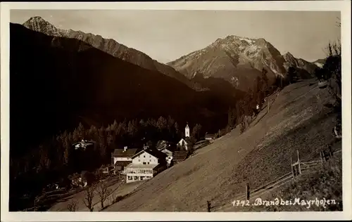 Ak Mayrhofen im Zillertal Tirol, Brand