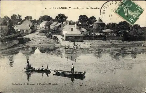 Ak Pouancé Maine et Loire, Les Bourbiers, Ruderpartie