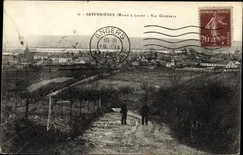 Ak Savennières Maine et Loire, Vue generale