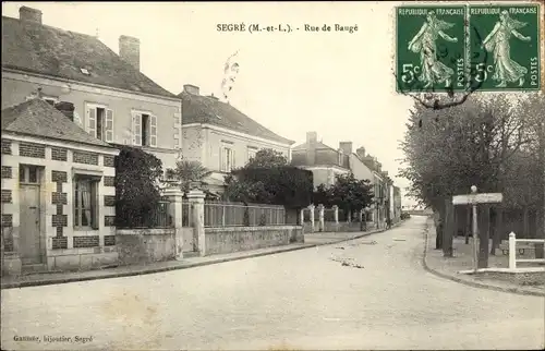 Ak Segré Maine et Loire, Rue de Bauge