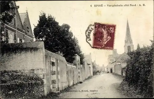 Ak Epiré Maine et Loire, Vue generale cote Nord