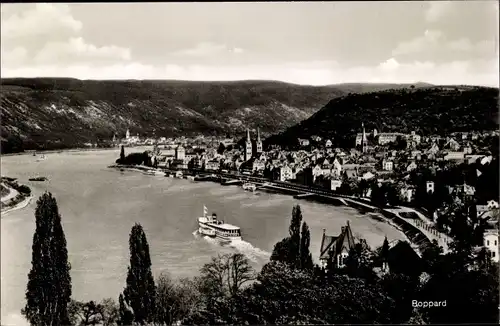 Ak Boppard am Rhein, Gesamtansicht