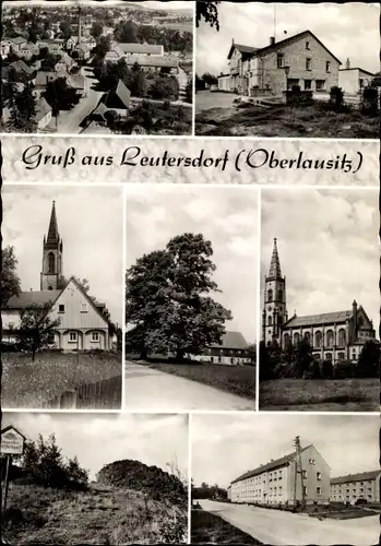 Ak Leutersdorf Oberlausitz, Kirche, Stadtansicht, Neubau