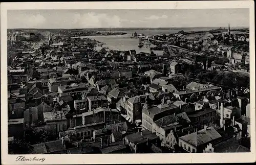 Ak Flensburg in Schleswig Holstein, Gesamtansicht