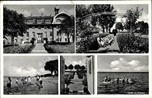 Ak Ostseebad Niendorf Timmendorfer Strand, St. Johann Kindergenesungsheim, Strand, Liegekur